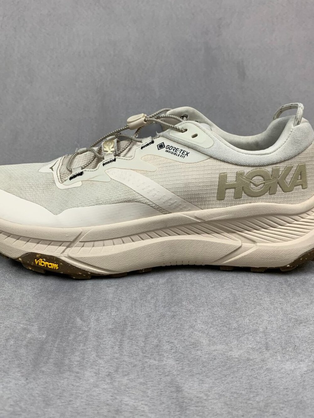 Hoka Men Shoes 10.5 White Eggnog Transport GTX Gore-Tex Waterproof 1133957F EEGG